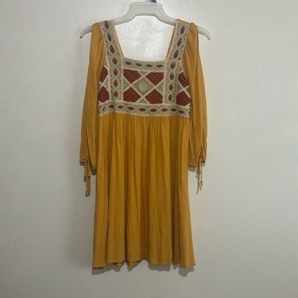 Yellow Women’s Crochet Dress